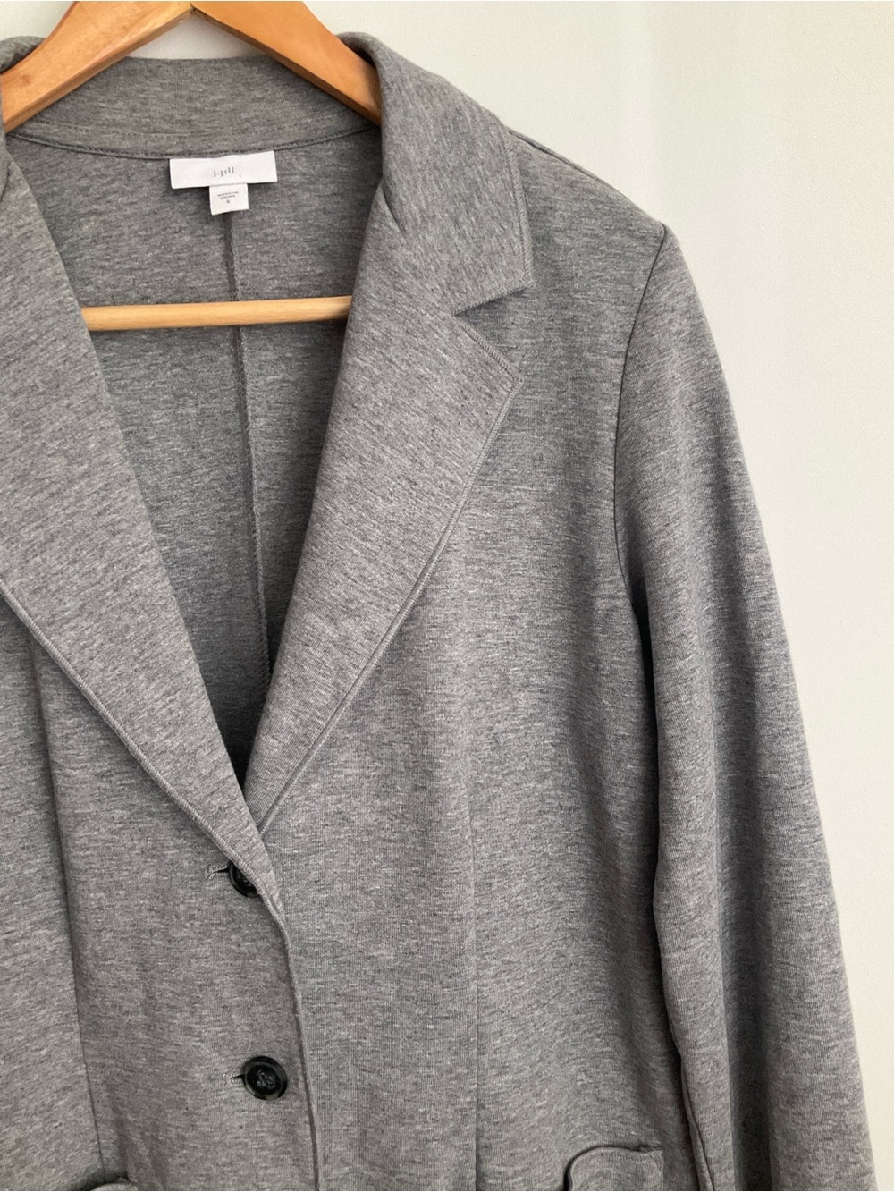 J. Jill Small Gray Knit Blazer Jacket - Picture 3 of 10